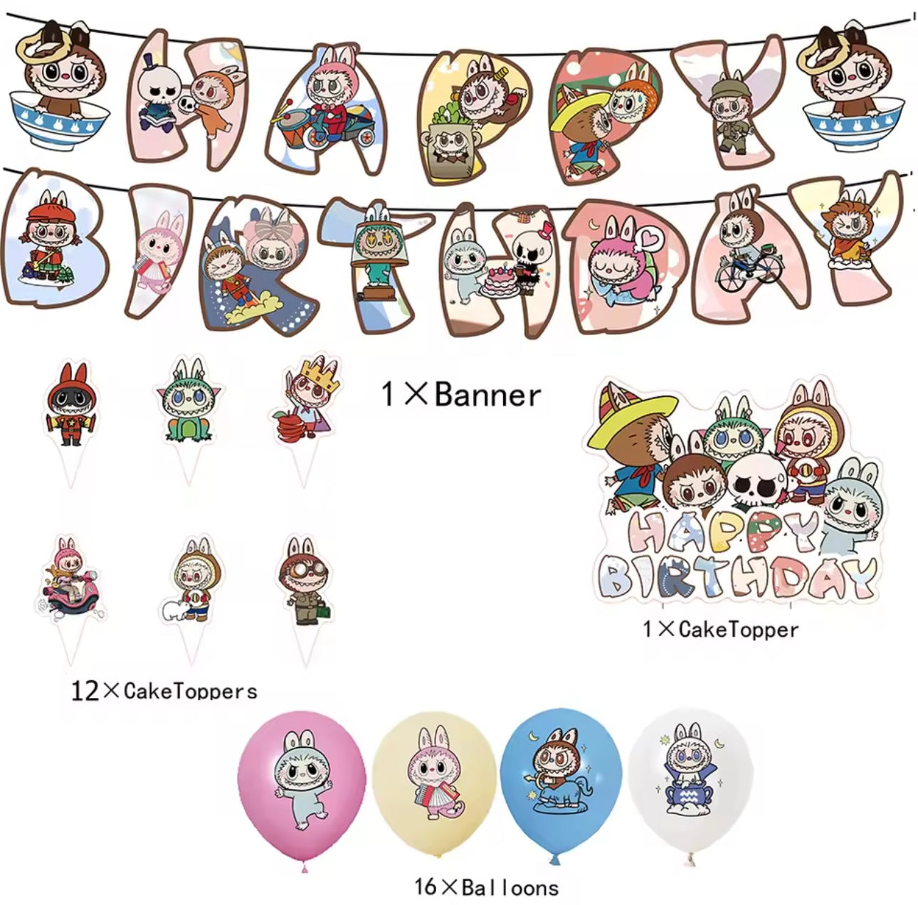 Labubu Party Decorations