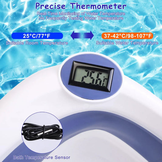 Blue Collapsible Baby Bathtub